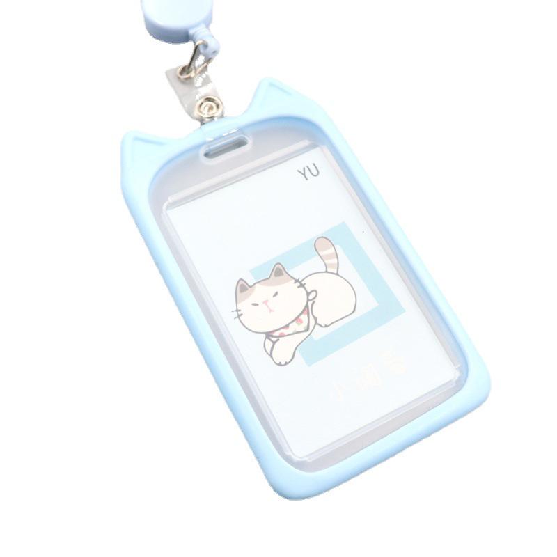 Creative Kitten Campus Retractable Lanyard ID & Access Card Holder