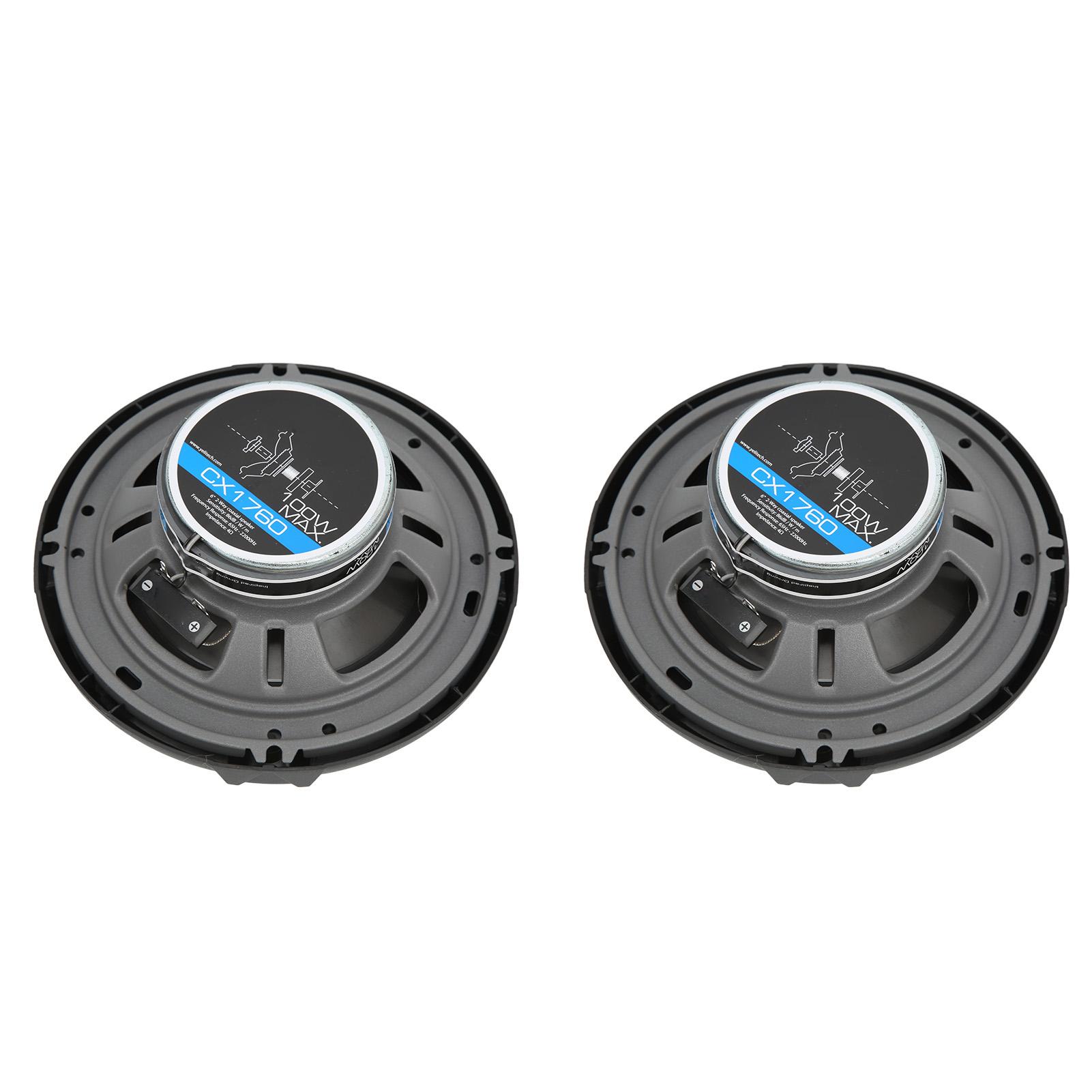1 Pair 6in 2 Way Coaxial Speakers High Sensitivity Car Audio Tweeter 12V Universal for Automobile