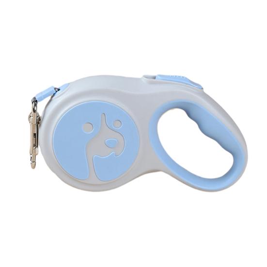 Retractable Dog Leash 16Ft Heavy Dog Leash Tangle-free Duty Rope Leash with One-Button Control Ergonomic Handle 5m синий