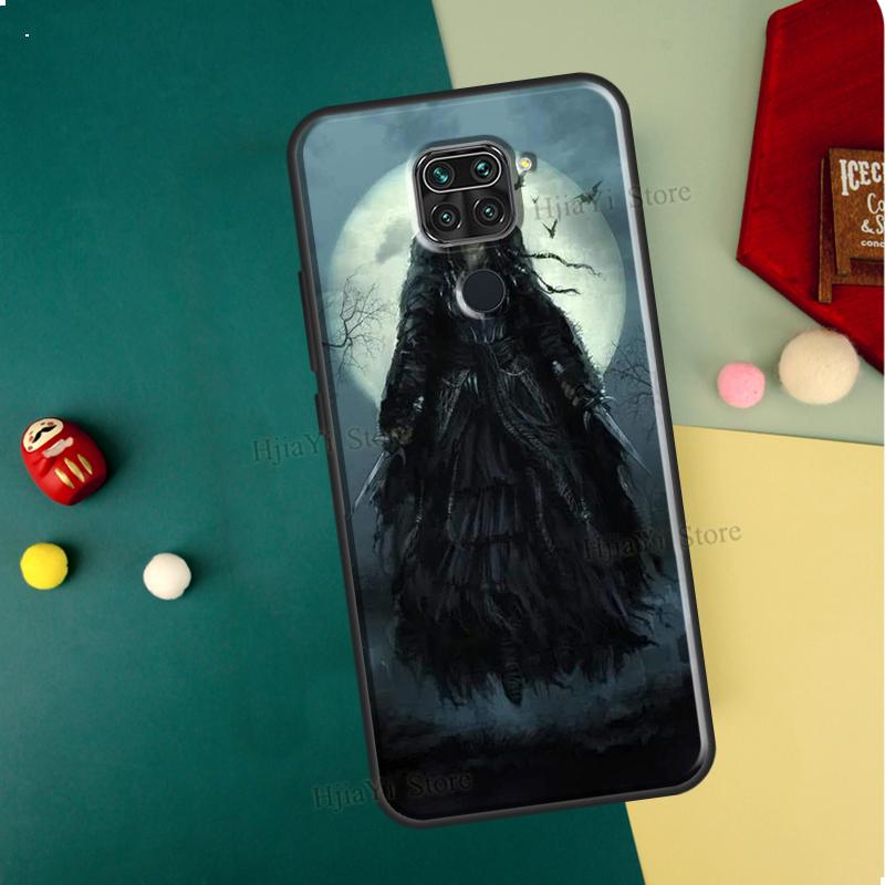 Halloween Witch Cat Case For Xiaomi Redmi Note 11 Pro 10 9 8 10S 11S Phone Coque For Redmi 10 9T 9A 9C Cover