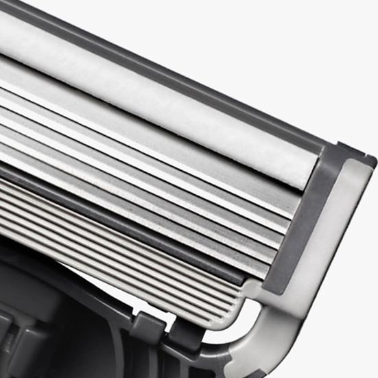 Yousheng 2Pcs Men Razor Blade Refills for Harry's 5 Layers Stainless Steel Manual Shaver Beard Trimmer Blades Cartridges Replacement with Lubricating