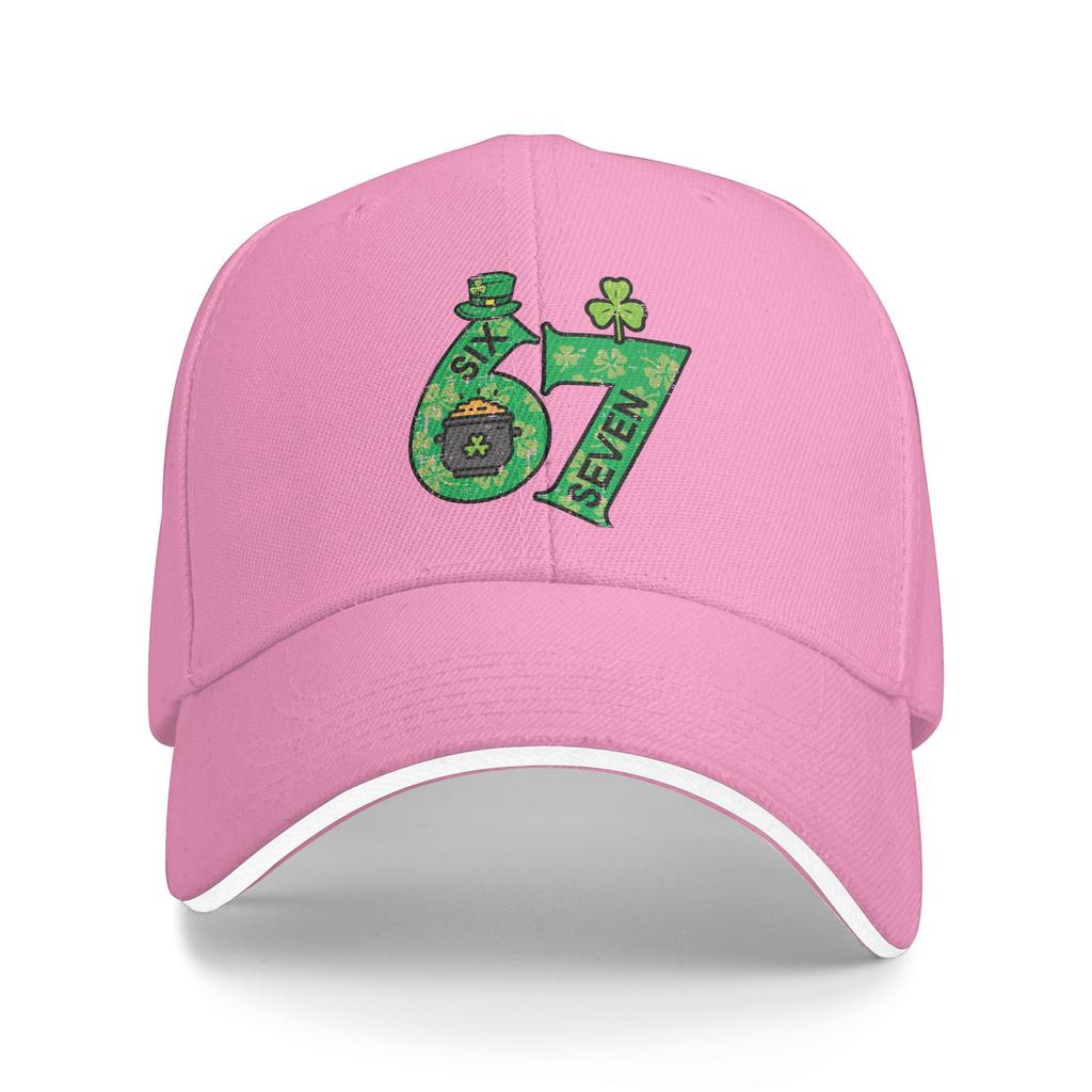 Six Seven 6 7 St Patricks Day 67 Paddys Meme Sun Baseball Cap Summer Unisex-Teens  Print TTennis Skate Baseball Caps