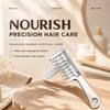 Unisex Transparent Essential Oil Applicator Massage Comb With Built-In Liquid Reservoir Rolling Metal Teeth