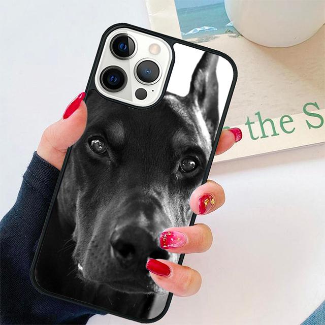 

Doberman Dog Guarding Fierce Coque Shell For iPhone 17 Air 15 16 14 13 12 Pro Max 11 Pro Max Plus Phone Case Cover iPhone 17Air