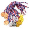 Children Gold Plastic Winners Medals Sports Day Party Bag Prize Awards Toys