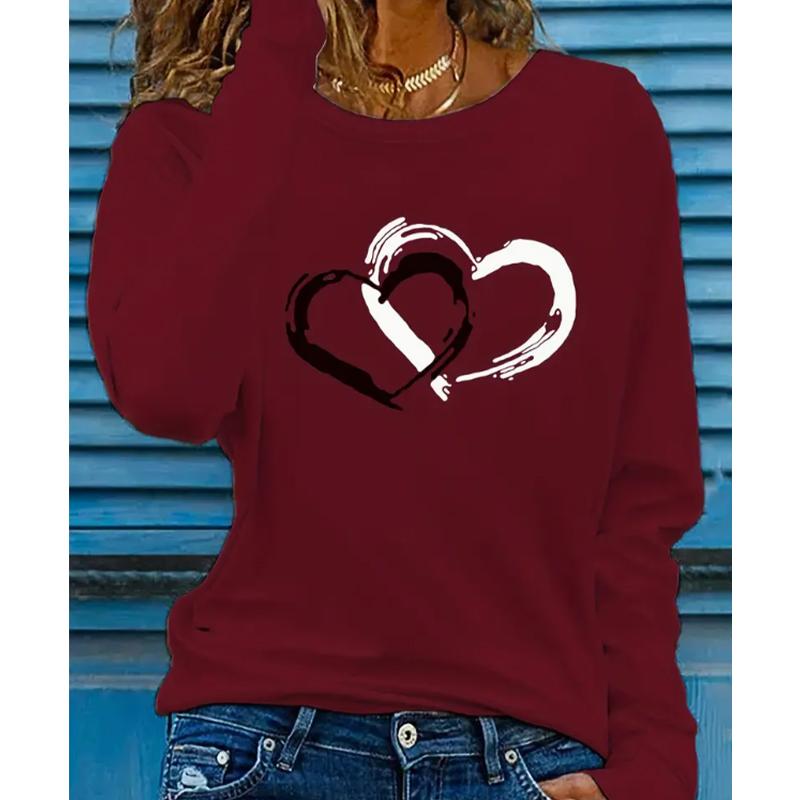 2025 Autumn & Winter Women's New Casual Crew Neck Long Sleeve Top 3D Christmas Pattern