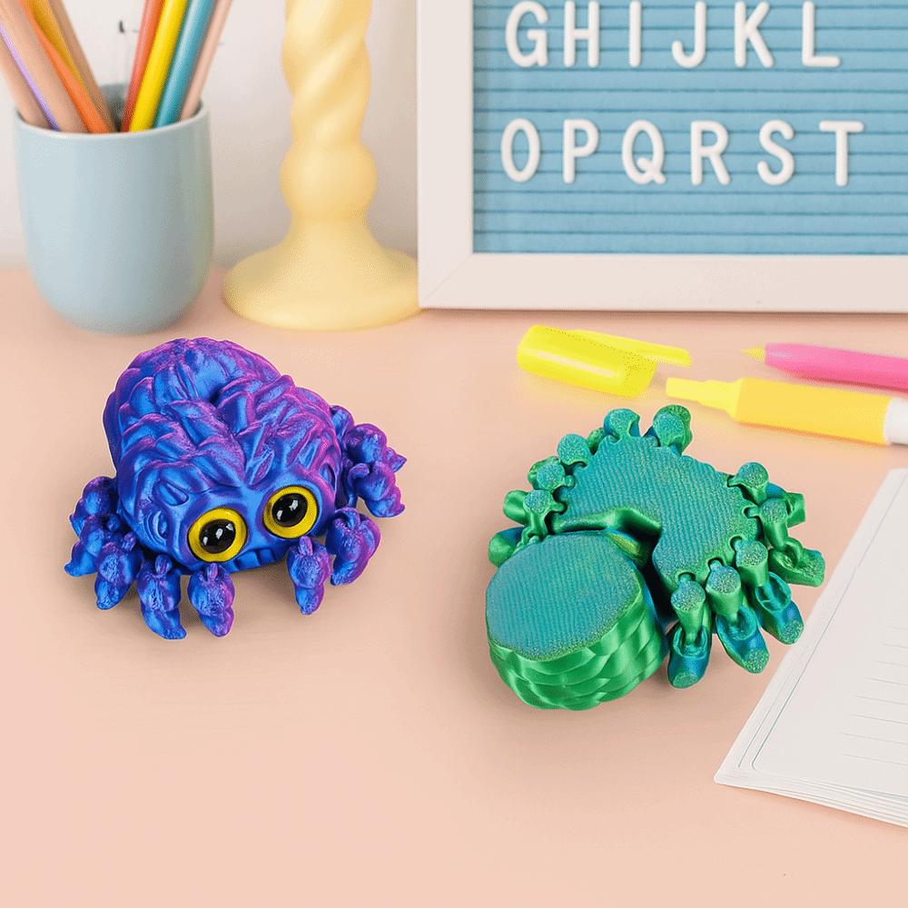 Desktop Size 3D Printed Spider Ornament Realistic Design 3D Printed Spider Figurine  Desktop Decor