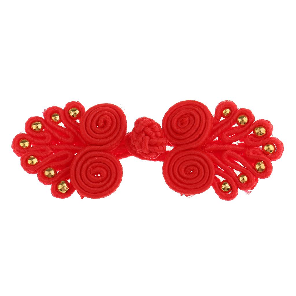 

Floral Frog Knot Sewing Buttons Fabric Covered Decorative Buttons for Cheongsam Clothing and Wedding Invitations