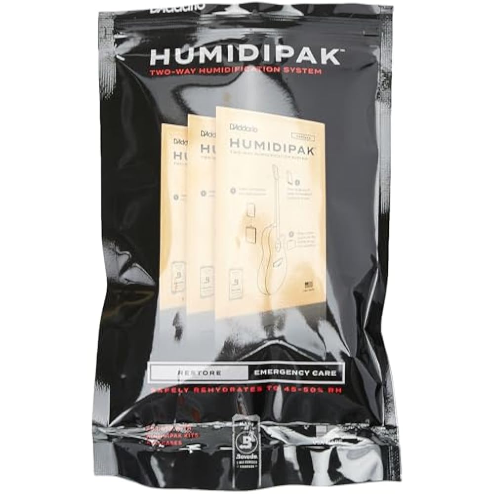 D'Addario Daddario Guitar Humidity Control Agent Humidipak Restore Kit PW-HPK-03 (Emergency Care)...