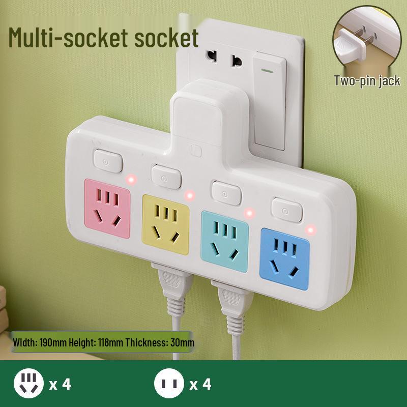 Pure Copper Multi-Function USB Power Strip with Wireless Plug Board