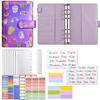 Macaron A6 Cartoon Pattern Loose-Leaf Ledger Notebook Creative Cash Storage Book