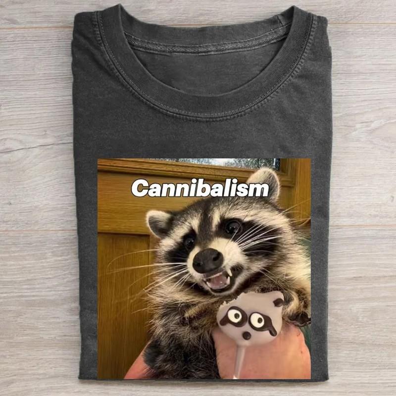 Funny raccoon graphic tshirt, vintage meme tshirt Unisex T-Shirt L