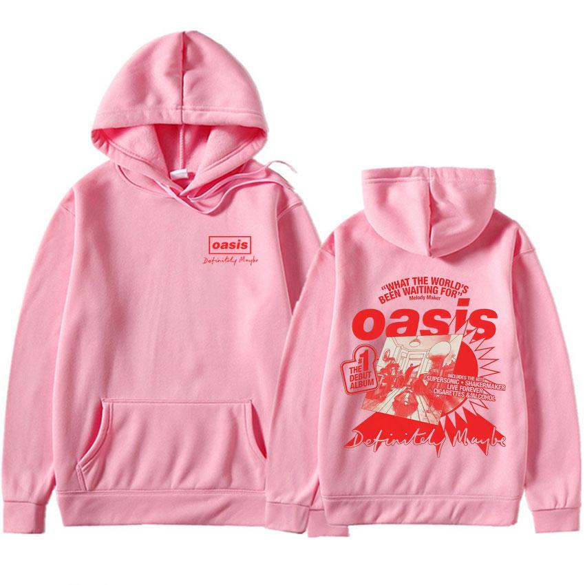 Oasis Punk Hoodie Loose Casual Pullover High Quality Y2k Clothes Pop Oversized Tracksuit Autumn Winter Sweatshirt Unisex