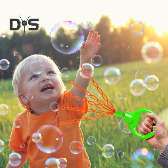 32-Hole Bubble Wand with Concentrate Packs Fun Outdoor Toy Bubble Blowing Machine Toy for Kids Adults