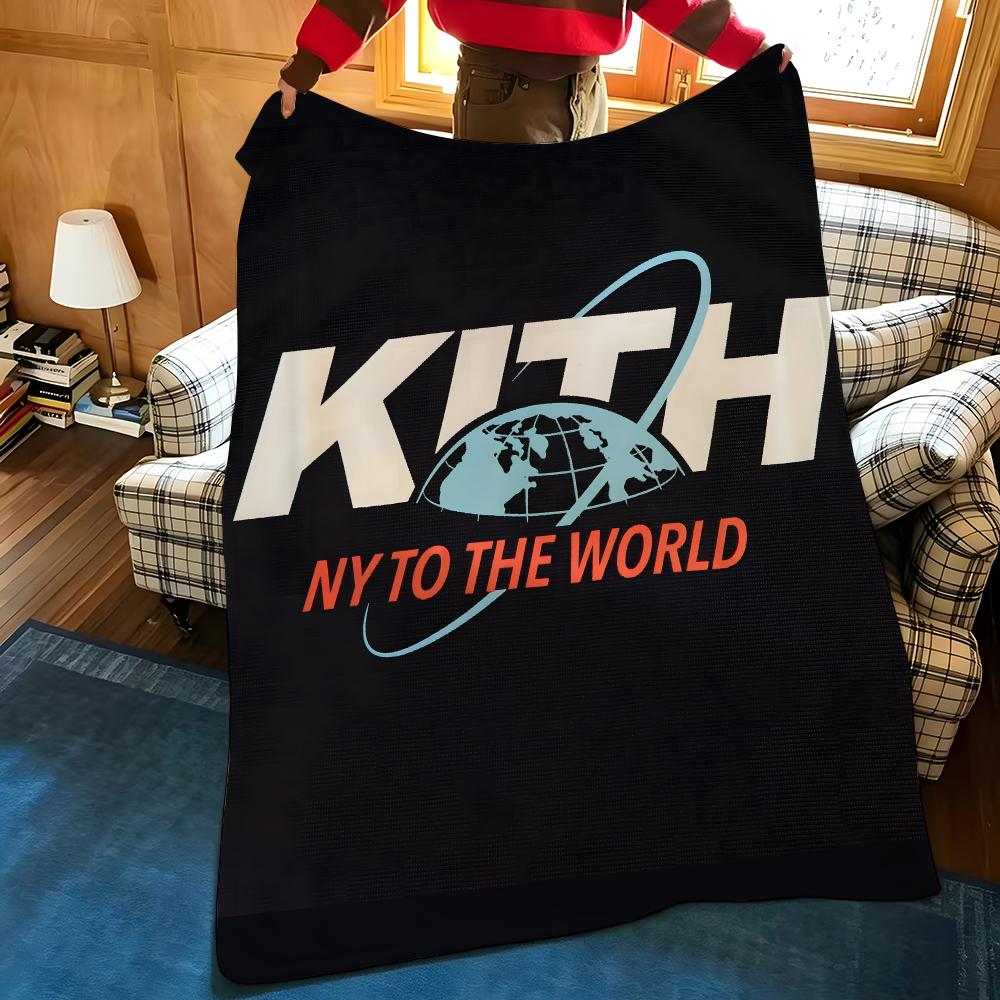 Character k-kith kith-h Throw Flannel Blanket Suitable for Sofas Beds Offices Travel, Camping Chairs