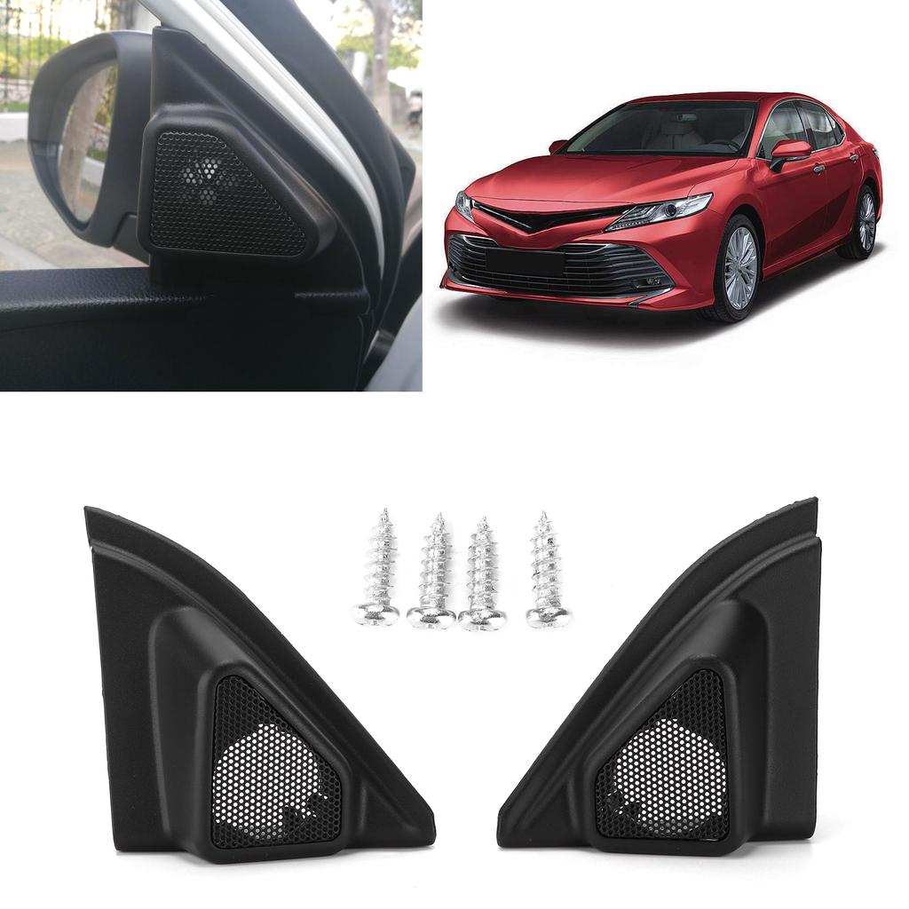2pcs Car Door Tweeter Speaker Cover Trim Loudspeaker Decor Replacement for LevinCorolla 2014?2019