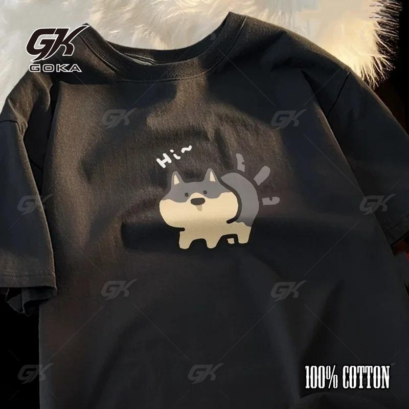 Summer Vintage Cat Pure Cotton Unisex Casual Oversized T Shirt Summer Essentials Soft Cotton Daily Wear 2025 New Tee Top