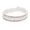 Korean Style Multi-Layer Pearl & Rhinestone Bracelet for Women – Elegant, Shiny, and Versatile Hand Jewelry