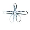 Gray 5-Point Nylon Harness Strap for High Chair and Stroller