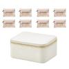Stylish Faux Leather Jewelry Keeper Portable Jewelry Organizers Box Travels Friendly Jewelry Container with 8 Pockets