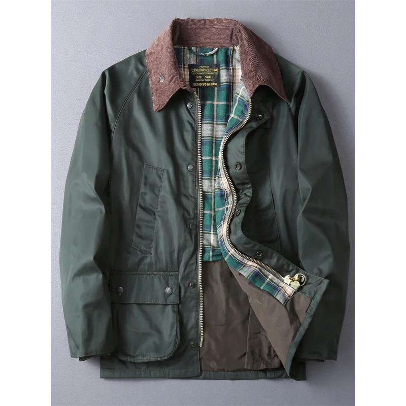 Autumn Winter New American Retro Cargo Jacket Men's Fashion Multi-pockets Casual Heavyweight Windproof and Waterproof Coat