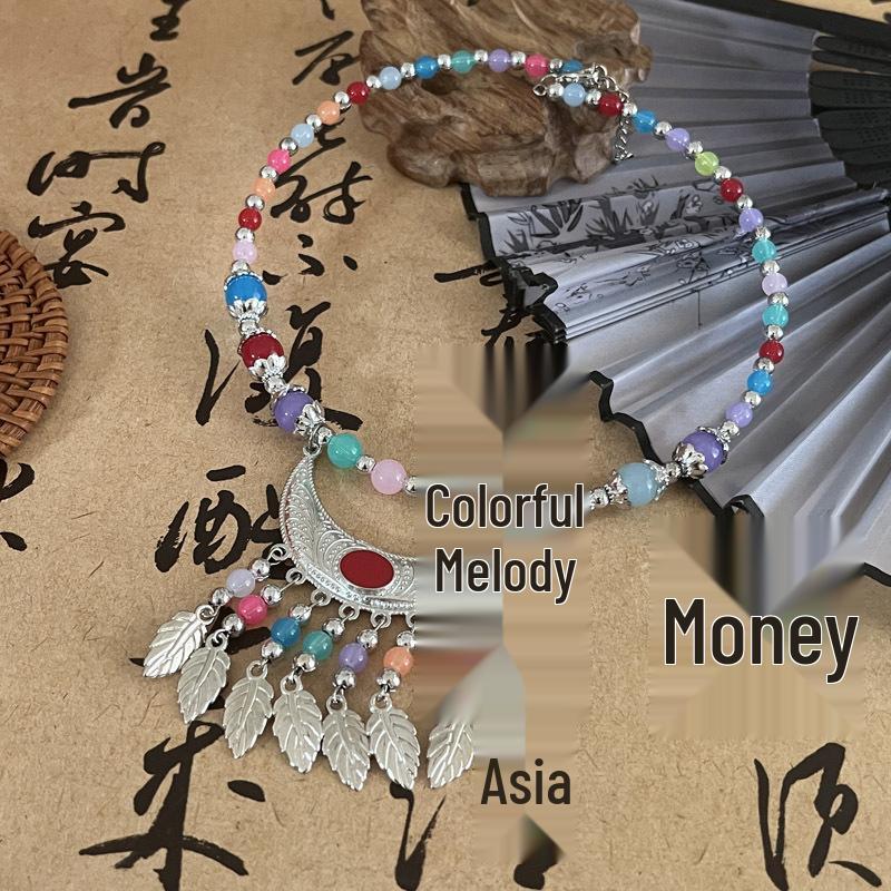 Bohemian Princess Tassel Forehead Pendant - Exotic Ethnic Style Hair Accessory