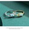 Modian S925 Sterling Silver Opal Ring - Korean Style, Light Luxury, Versatile, High-End Feel for Women's Temperament.