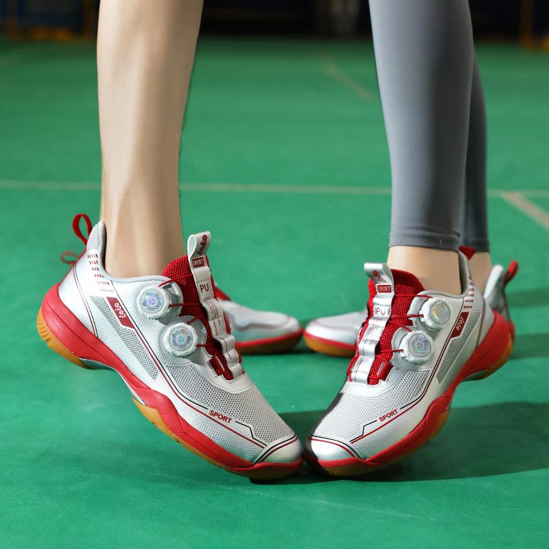 Scarpe da Badminton Professionali per Uomo e Donna, Scarpe da Pallavolo Professionali, Scarpe da Tennistavolo Traspiranti in Rete Leggere