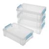 Storage Case Box Hard Case Transparent Design Visible Storage Zero Stress Searching for Stationery Cables Tools Tabletop Workplace Office Desk