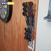 Wall-Mounted Dart Display Rack | Holds 9 Darts, Ideal for Living Room, Bedroom, Study, Bar | Space-Saving Design,Christmas Gifts