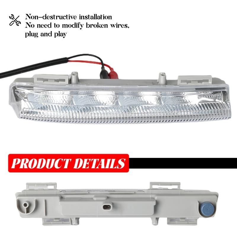 For Mercedes Benz E350 C350 C250 W204 W212 R172 Right Side Bright LED DRL Fog Light Daytime Running Headlamp fit for 2049069000