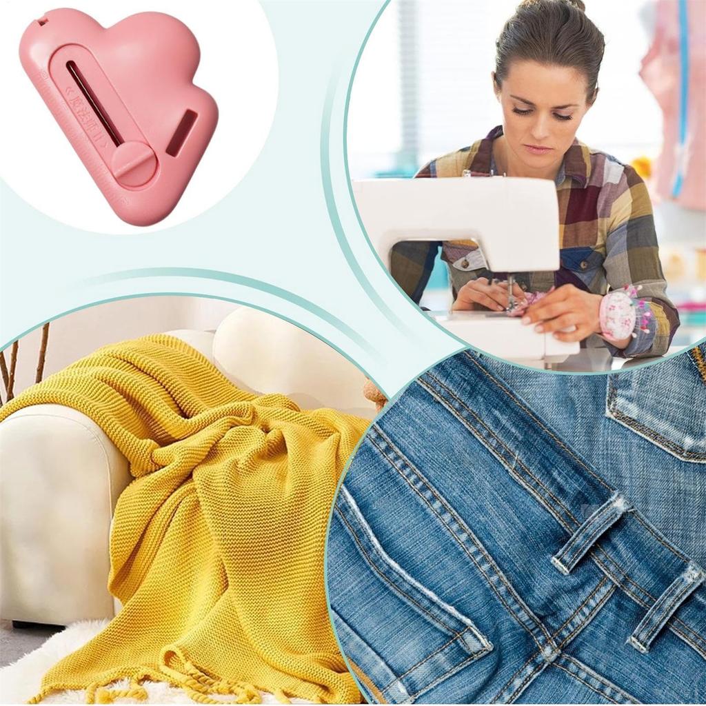 Magnetic Seam Guide For Sewing Machine, Multifunctional Polygonal Hemmer Guide With Scale, Magnetic Seam Guide With Seam, Edge Curling And Wrink