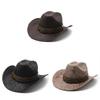 Vintage Western Cowboy Hat With Large Brim Sunshade For Men And Women