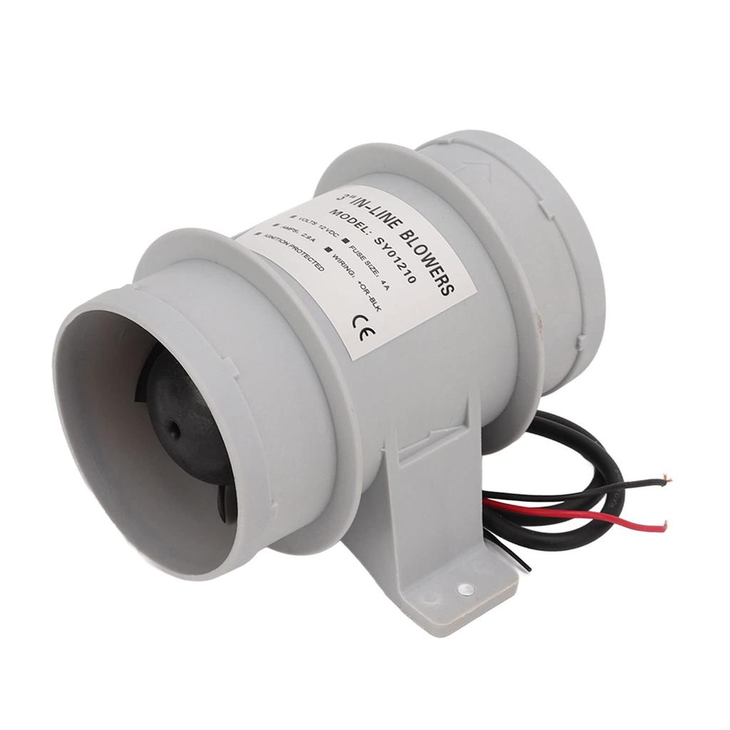 KIMISS Boat Yacht Spare Parts, Inline Blower Inline Blower Fan 3" Inline Blower