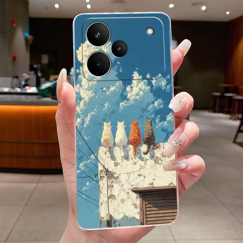Phone Casing For Realme P4 Pro 5G Back Cover Luxury Dragon Cute Cool Boys Girls Flowers Patterns Transparent Soft Silicone Case