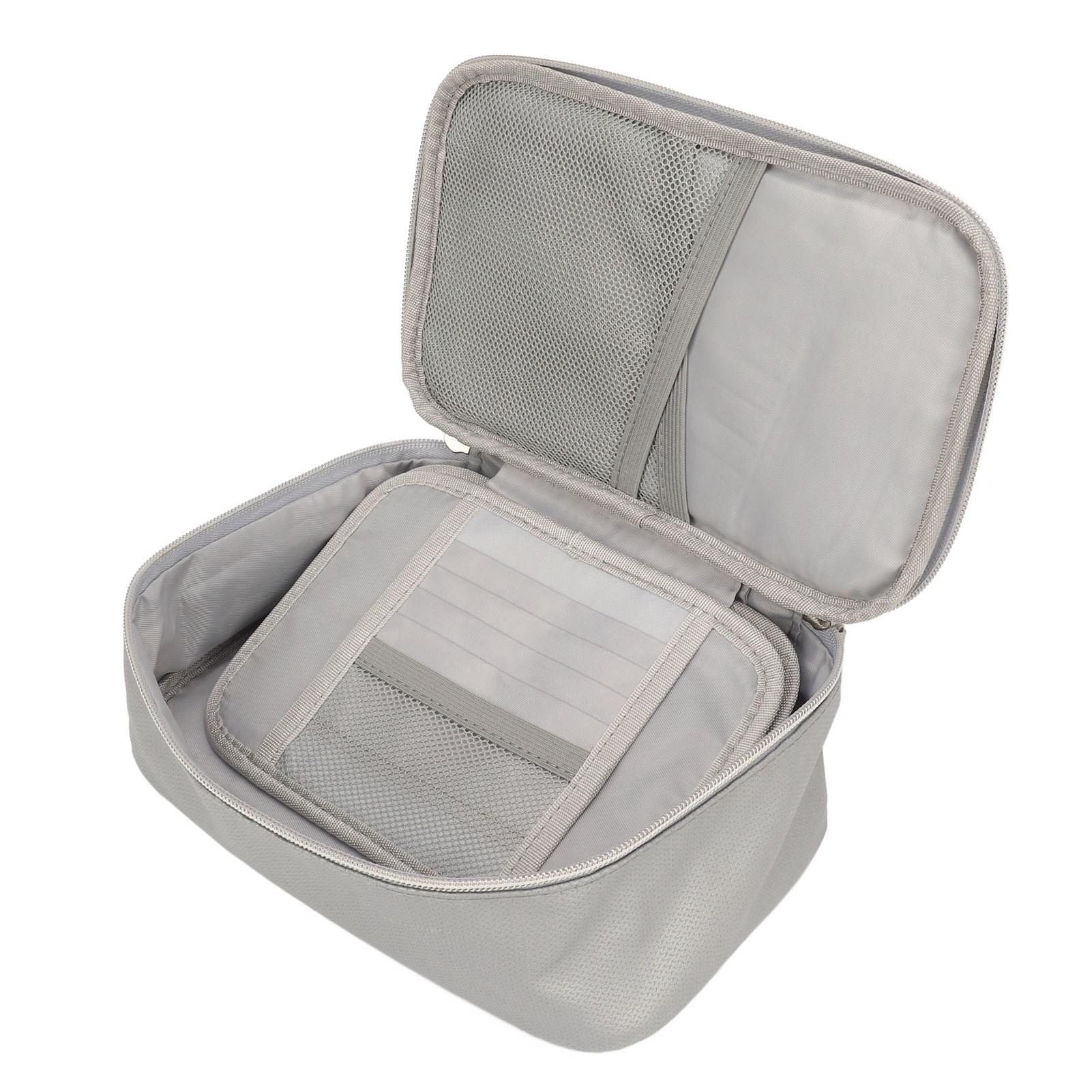 File Organizer Bag with Combination Lock Document Safe Bag Collapsible Fireproof Waterproof Multi Layers Portable File