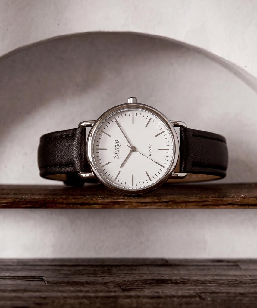 Sialeugo Sg-002-Sw Caper Collection Women'S Leather Wristwatch