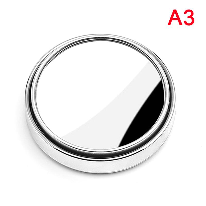 2 buc Oglindă HD din sticlă pentru unghi mort auto motocicletă 360° reglabilă unghi larg