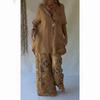 Spring Women's Floral Print Mid-Length Sleeve Top & Long Pants Set 2026