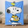 1pc Snoopy Sports Jersey Flannel Blanket Soft Warm Throw Blanket for Bedroom Living Room Bed Travel Camping Picnic Gift. MT7160176