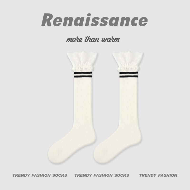 

Женские осенне-зимние носки до икры спортивного ветра, с надписями, подходящие ко всему и подчеркивающие стройность 1 pair