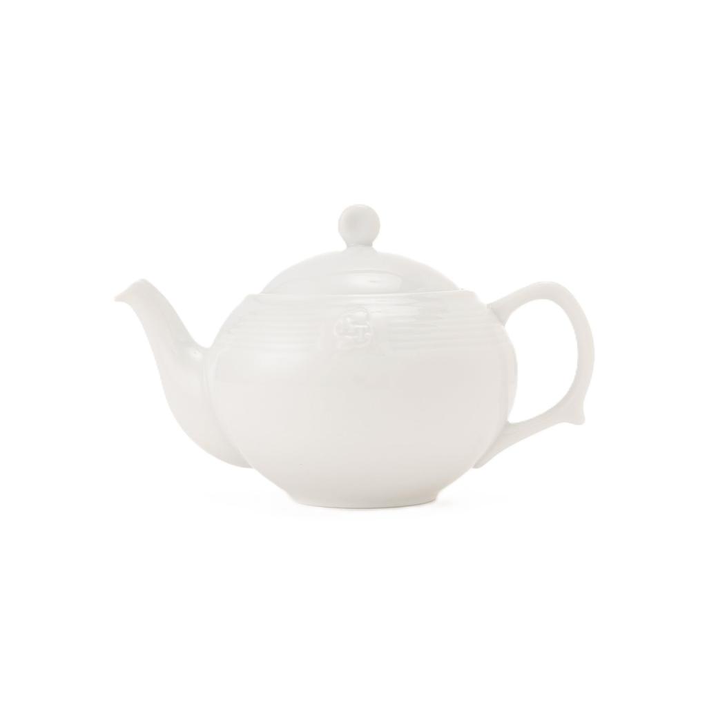 Afternoon Tea Living Teapot BJ37 with Tea Strainer, Parallel Ivory