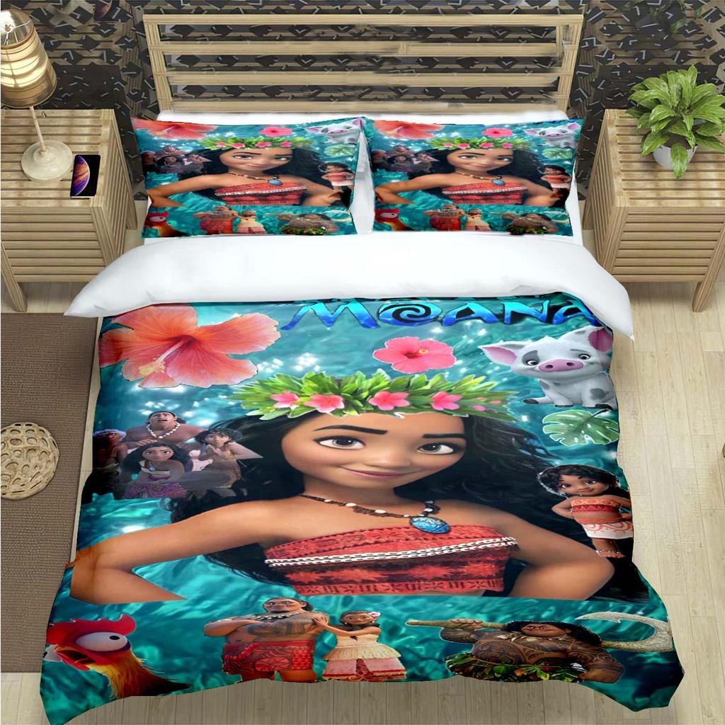 Fashion Print Moana Bedding Sets Bed Supplies Set Duvet Cover Bed Comforter Set Bedding Set child Birthday Gift