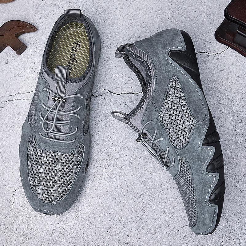 2021 Men's Summer Mesh Octopus Loafers: Breathable Slip-On Leather Casual Driving Shoes