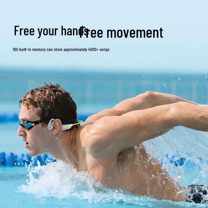 Lanzhdun BE20 IPX8 Waterproof Bone Conduction Sports Headphones