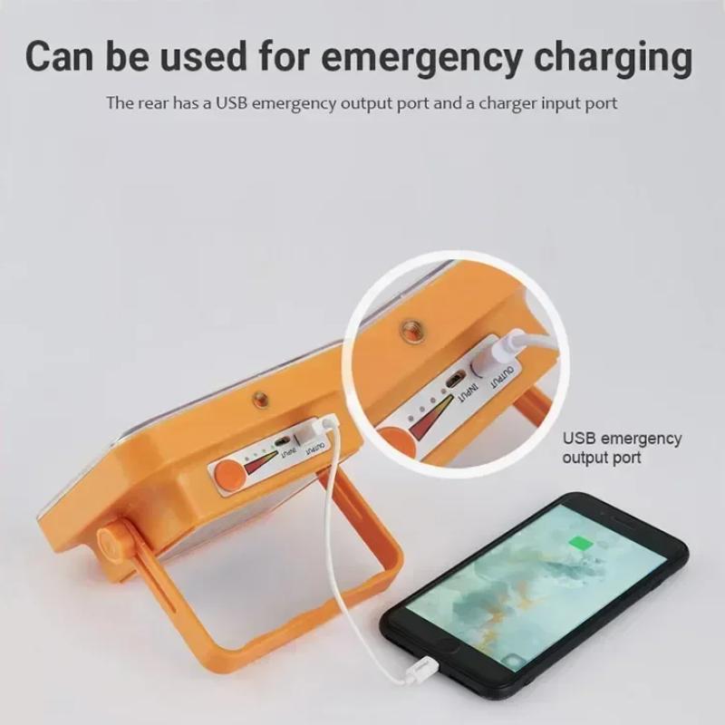 LED Flutlicht USB Wiederaufladbarer Suchscheinwerfer Campinglampe Tragbares Außenflutlicht Leistungsstarke Laterne Arbeitsleuchten