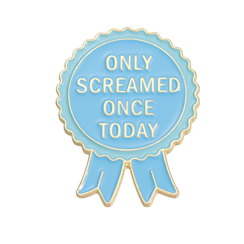 

Creative Medals Collection Enamel Pin I Talked To People Today Social Anxiety Mental Health Brooches Lapel Badge Jewelry Gifts
