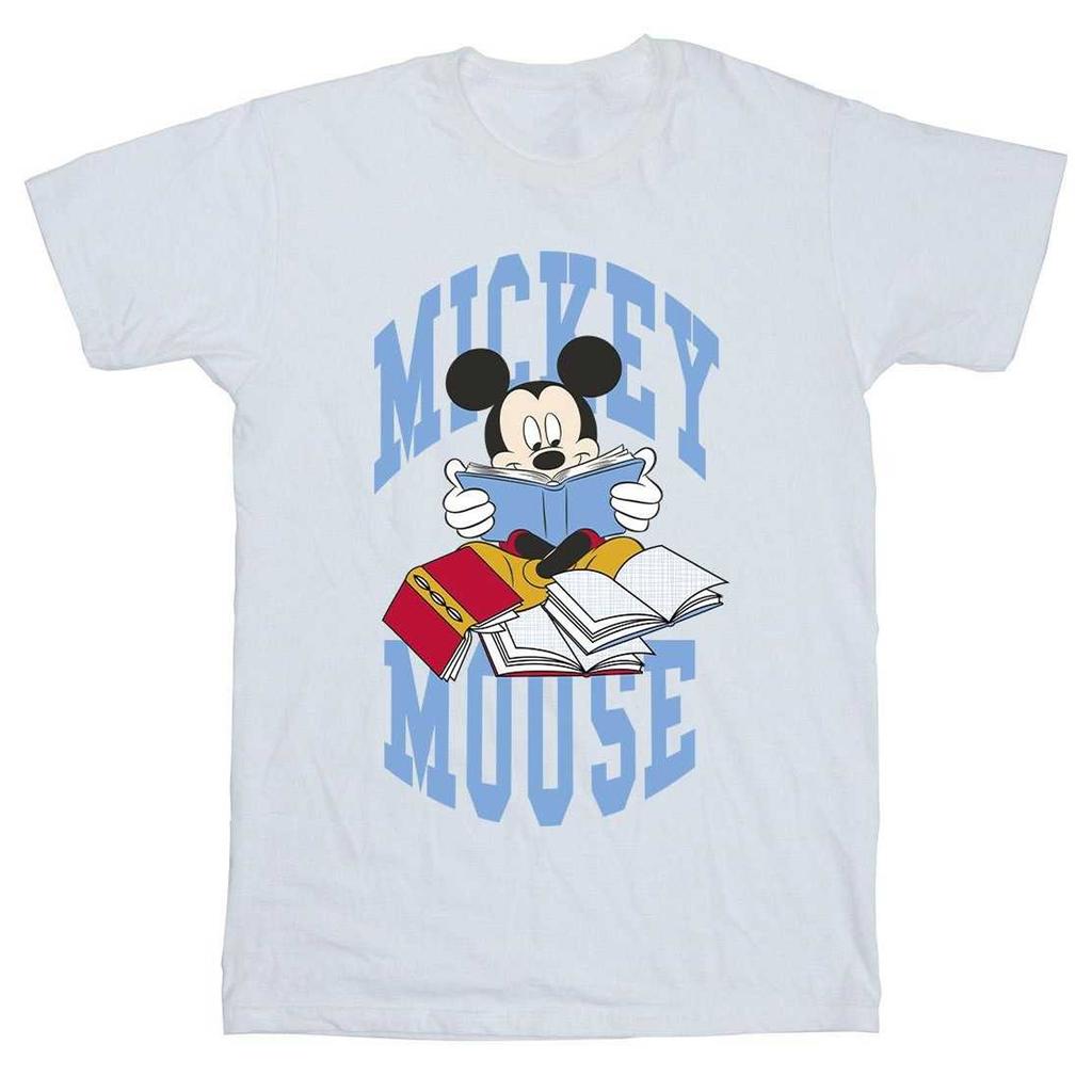 Disney Boys Mickey Mouse Reading Books Cotton T-Shirt