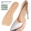 Fish Mouth Sponge Seven-point Pad, High Heels, Single Shoes, Shock-absorbing and Sweat-wicking Mesh Insole, Forefoot Pad, Arch Massage Pad.