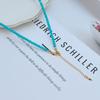 New chinoiserieretro natural turquoise necklace freshwater pearl xiaomi beads beaded clavicle chain